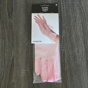 Pink Mesh Gloves
